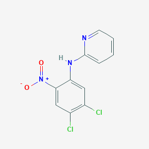 molecular formula C11H7Cl2N3O2 B177358 N-(4,5-dichloro-2-nitrophenyl)pyridin-2-amine CAS No. 18018-23-0