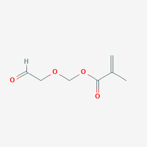 molecular formula C7H10O4 B177374 Methacrylic acid, carbomethoxymethyl ester CAS No. 13318-09-7
