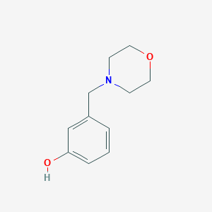 molecular formula C11H15NO2 B177375 3-(4-Morpholinylmethyl)phenol CAS No. 87476-73-1
