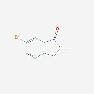 molecular formula C10H9BrO B177378 6-Bromo-2-methyl-2,3-dihydro-1H-inden-1-one CAS No. 176088-59-8