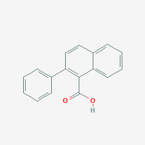 molecular formula C17H12O2 B177384 2-Phenylnaphthalene-1-carboxylic acid CAS No. 108981-94-8