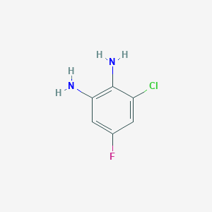 molecular formula C6H6ClFN2 B177387 3-Chloro-5-fluorobenzene-1,2-diamine CAS No. 153505-33-0