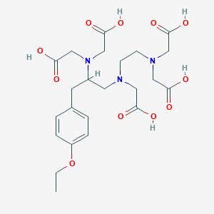 molecular formula C23H33N3O11 B177396 2-[[2-[双(羧甲基)氨基]-3-(4-乙氧基苯基)丙基]-[2-[双(羧甲基)氨基]乙基]氨基]乙酸 CAS No. 135306-78-4