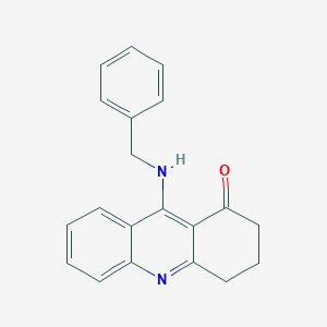 molecular formula C20H18N2O B177398 3,4-Dihydro-9-[(benzyl)amino]-1(2H)-acridinone CAS No. 104675-27-6