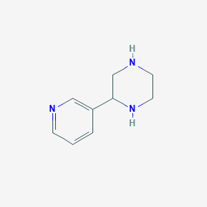 molecular formula C9H13N3 B177401 2-吡啶-3-基哌嗪 CAS No. 111781-56-7