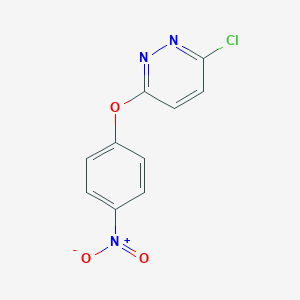 molecular formula C10H6ClN3O3 B177405 3-Chloro-6-(4-nitrophenoxy)pyridazine CAS No. 1490-54-6