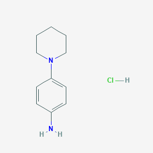 molecular formula C11H17ClN2 B177406 4-Piperidinoaniline hydrochloride CAS No. 110475-33-7