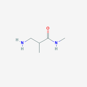 molecular formula C5H12N2O B177414 3-Amino-N,2-dimethylpropanamide CAS No. 182493-88-5