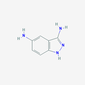 molecular formula C7H8N4 B177415 1H-吲唑-3,5-二胺 CAS No. 19335-14-9