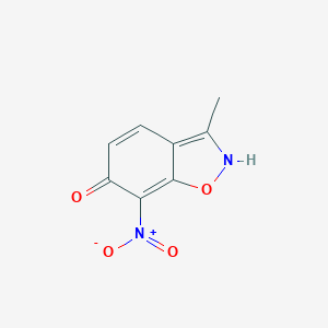 molecular formula C8H6N2O4 B177433 3-Methyl-7-nitrobenzo[d]isoxazol-6-ol CAS No. 112429-42-2