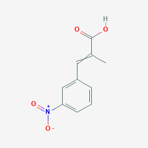 molecular formula C10H9NO4 B177437 2-Propenoic acid, 2-methyl-3-(3-nitrophenyl)- CAS No. 1615-00-5