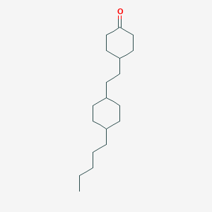 molecular formula C19H34O B177444 trans-4-[2-(4-Pentylcyclohexyl)ethyl]cyclohexanone CAS No. 121040-08-2