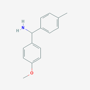 molecular formula C15H17NO B177484 (4-Methoxyphenyl)(4-methylphenyl)methanamine CAS No. 161110-74-3