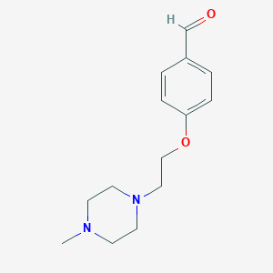 molecular formula C14H20N2O2 B177489 4-[2-(4-Methyl-piperazin-1-yl)-ethoxy]-benzaldehyde CAS No. 100875-69-2