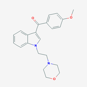 molecular formula C22H24N2O3 B177490 (4-Methoxyphenyl)-[1-(2-morpholin-4-ylethyl)indol-3-yl]methanone CAS No. 103608-67-9