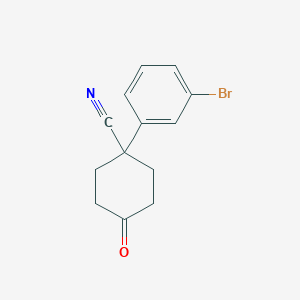 1-(3-Bromophenyl)-4-oxocyclohexanecarbonitrile