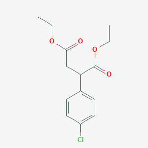 molecular formula C14H17ClO4 B177509 Diethyl 2-(4-chlorophenyl)butanedioate CAS No. 108005-48-7