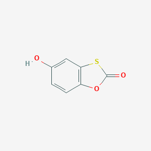 molecular formula C7H4O3S B177510 5-羟基-1,3-苯并恶唑硫醇-2-酮 CAS No. 7735-56-0