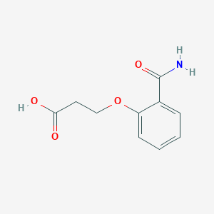 molecular formula C10H11NO4 B177517 3-(2-Carbamoylphenoxy)propanoic acid CAS No. 103204-34-8