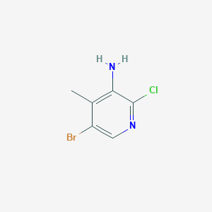 molecular formula C6H6BrClN2 B177518 5-Bromo-2-chloro-4-methylpyridin-3-amine CAS No. 1204231-59-3
