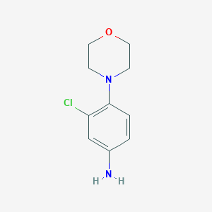 molecular formula C10H13ClN2O B177519 3-Chloro-4-morpholinoaniline CAS No. 55048-24-3