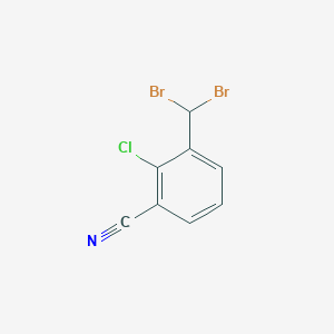 molecular formula C8H4Br2ClN B177520 2-Chloro-3-(dibromomethyl)benzonitrile CAS No. 165187-23-5