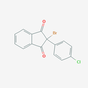 molecular formula C15H8BrClO2 B177521 2-bromo-2-(4-chlorophenyl)-1H-indene-1,3(2H)-dione CAS No. 730-73-4