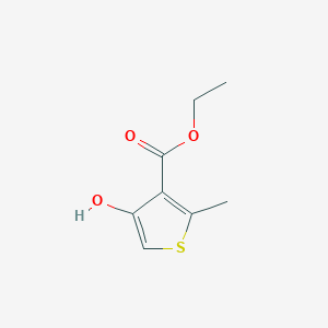 molecular formula C8H10O3S B177530 Ethyl 4-hydroxy-2-methylthiophene-3-carboxylate CAS No. 2158-82-9