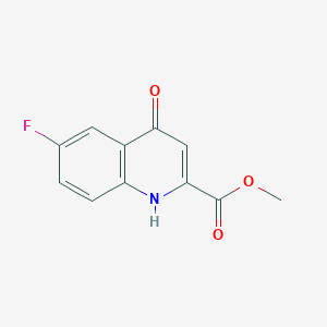 molecular formula C11H8FNO3 B177532 Methyl 6-fluoro-4-oxo-1,4-dihydroquinoline-2-carboxylate CAS No. 19271-19-3