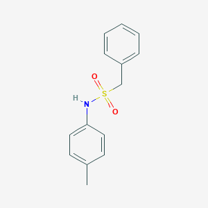 molecular formula C14H15NO2S B177537 Benzenemethanesulfonamide, N-(4-phenylmethyl)- CAS No. 5434-03-7