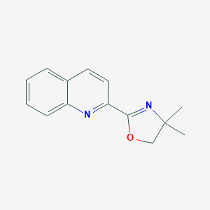 molecular formula C14H14N2O B177539 2-(4,4-Dimethyl-4,5-dihydro-2-oxazolyl)quinoline CAS No. 109660-13-1