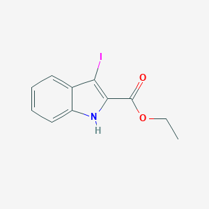 molecular formula C11H10INO2 B177549 Ethyl 3-iodo-1H-indole-2-carboxylate CAS No. 117637-79-3