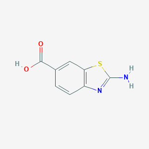 molecular formula C8H6N2O2S B177550 2-Aminobenzothiazole-6-carboxylic acid CAS No. 93-85-6