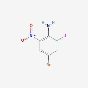molecular formula C6H4BrIN2O2 B177552 4-Bromo-2-iodo-6-nitroaniline CAS No. 180624-08-2