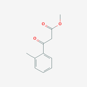 molecular formula C11H12O3 B177572 Methyl 3-(2-methylphenyl)-3-oxopropanoate CAS No. 147501-26-6