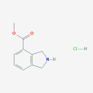 molecular formula C10H12ClNO2 B177585 甲基异吲哚啉-4-羧酸盐盐酸盐 CAS No. 127168-90-5