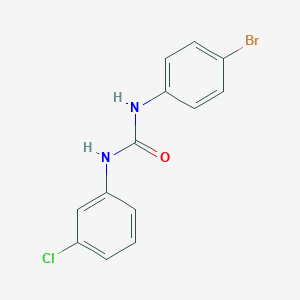 molecular formula C13H10BrClN2O B177589 1-(4-Bromophenyl)-3-(3-chlorophenyl)urea CAS No. 13142-09-1