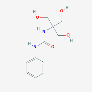 molecular formula C11H16N2O4 B177594 N-[2-hydroxy-1,1-bis(hydroxymethyl)ethyl]-N'-phenylurea CAS No. 60035-83-8