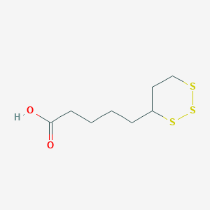 molecular formula C8H14O2S3 B177601 1,2,3-Trithiane-4-pentanoic Acid CAS No. 1204245-29-3