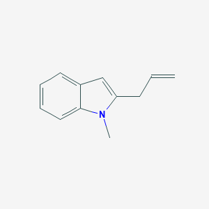 molecular formula C12H13N B177604 1H-Indole, 1-methyl-2-(2-propenyl)- CAS No. 111678-54-7