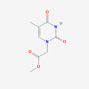 molecular formula C8H10N2O4 B177612 Methyl 2-(5-Methyl-2,4-dioxo-1,2,3,4-tetrahydropyrimidin-1-yl)acetate CAS No. 134456-94-3