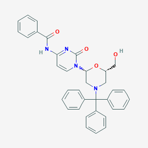 N-[1-(6-Hydroxymethyl-4-trityl-morpholin-2-yl)-2-oxo-1,2-dihydro-pyrimidin-4-yl]-benzamide