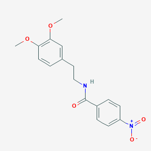 molecular formula C17H18N2O5 B177626 N-[2-(3,4-dimethoxyphenyl)ethyl]-4-nitrobenzamide CAS No. 10268-50-5