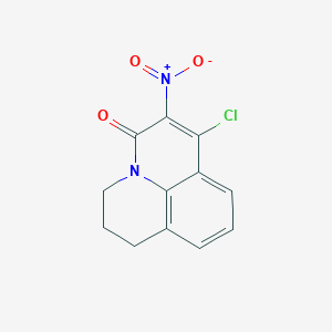 7-chloro-6-nitro-2,3-dihydro-1H,5H-pyrido[3,2,1-ij]quinolin-5-one
