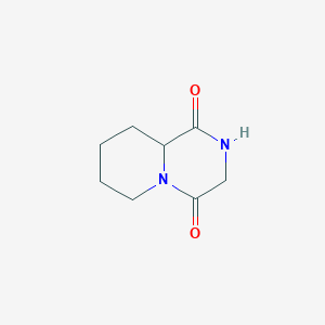 molecular formula C8H12N2O2 B177642 Hexahydro-1H-pyrido[1,2-a]pyrazine-1,4(6H)-dione CAS No. 150284-51-8