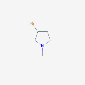 molecular formula C5H10BrN B177663 3-溴-1-甲基吡咯烷 CAS No. 10603-45-9