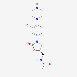 (S)-N-((3-(3-fluoro-4-(piperazin-1-yl)phenyl)-2-oxooxazolidin-5-yl)methyl)acetamide