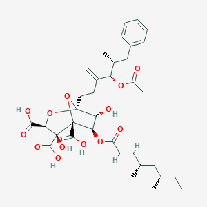 molecular formula C35H46O14 B177670 Zaragozic Acid A CAS No. 142561-96-4