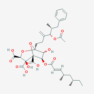 molecular formula C35H46O14 B177670 扎拉戈酸 A CAS No. 142561-96-4