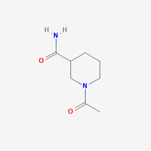 molecular formula C8H14N2O2 B177694 1-Acetylpiperidine-3-carboxamide CAS No. 15827-99-3